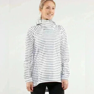 lululemon athletica White and Black Striped Utility Jacket